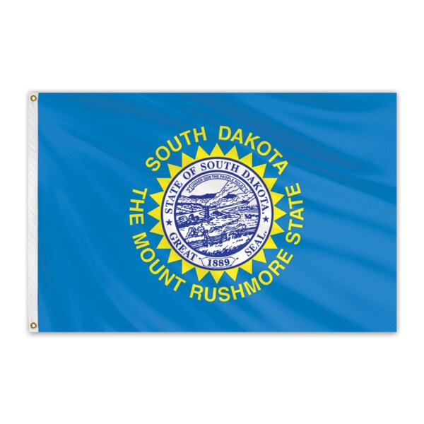 Global Flags Unlimited South Dakota Outdoor Nylon Flag 8'x12' 200618